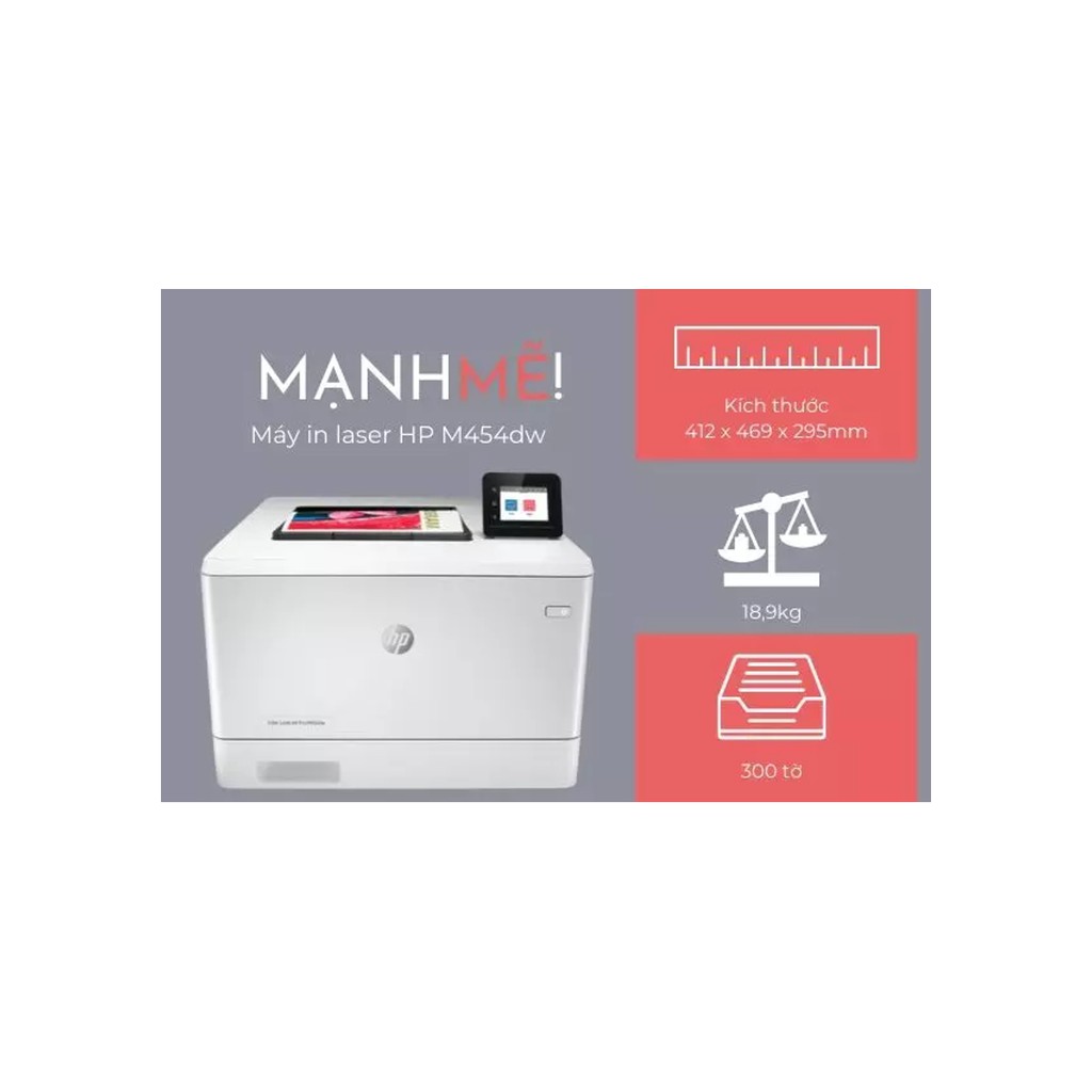 Máy in laser màu đơn năng HP LaserJet Pro M454DW