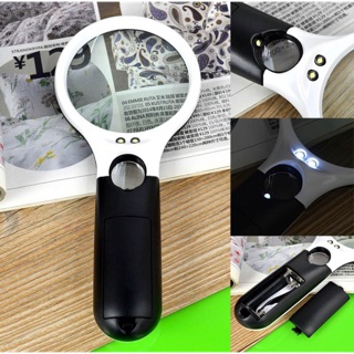 Kính lúp cầm tay có đèn led hỗ trợ