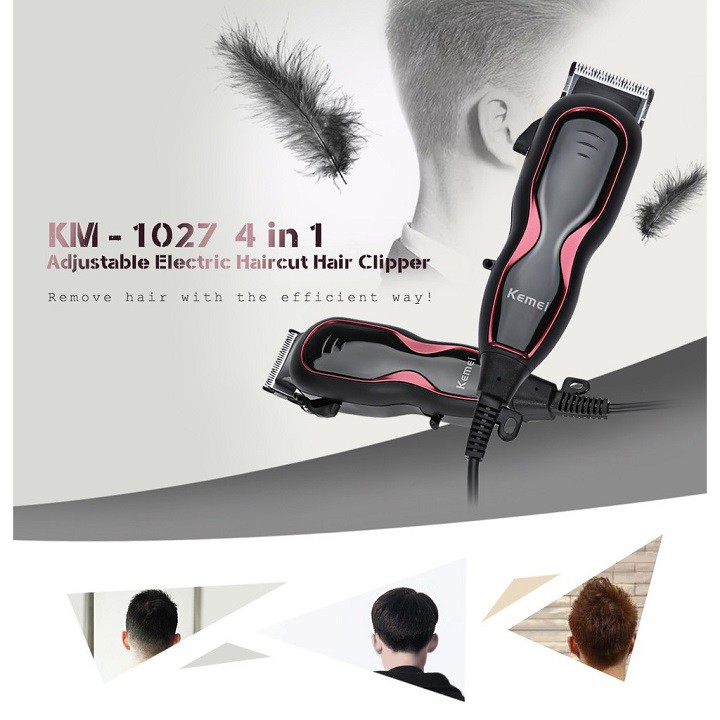 Tông đơ điện có dây chuyên dụng cho thợ Kemei, tongdo cắt tóc chuyên dụng sắc bén