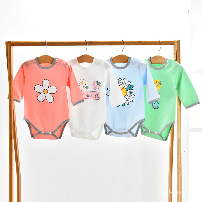 Bộ Áo Liền Quần Chất Liệu Cotton Xinh Xắn Cho Bé