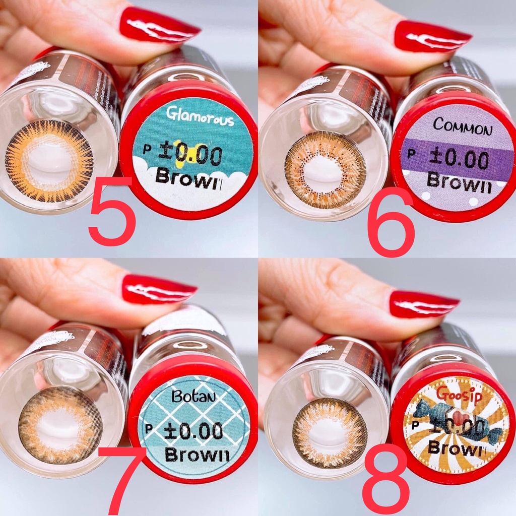 (FREE SHIP) Các mẫu lens Nâu_Brown Hot size giãn to_Kính giãn tròng to_Sam Eyes