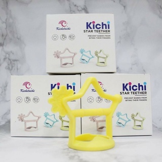 Gặm Nướu Cho Bé Kichi Hình Ngôi Sao,Chất Liệu 100% Slicone, Có Quai Cầm Chống Rơi, Cho Bé 3 Tháng Trở Lên! !