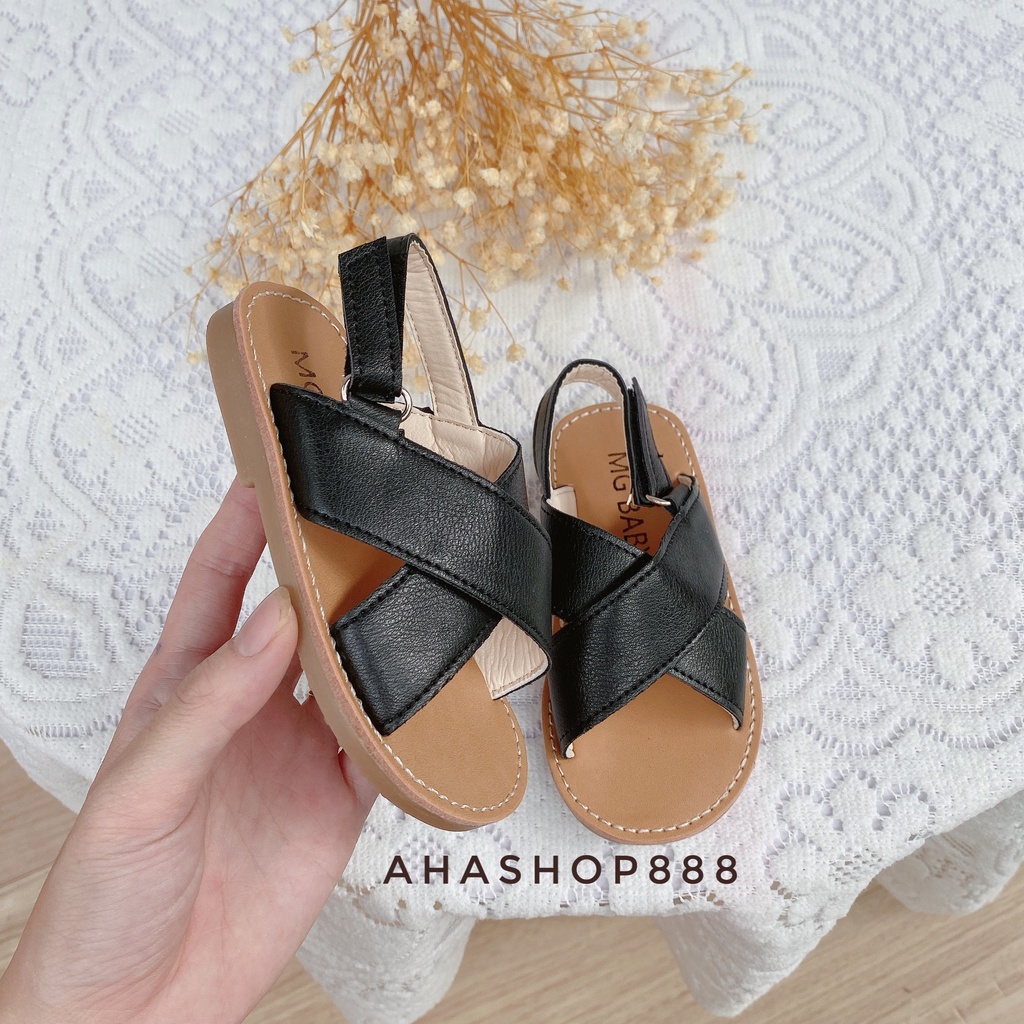HÀNG QC Dép Sandal Quai Chéo Hàn Quốc Hàng Quảng Châu Chính Hãng Cho Bé Trai Bé Gái K028