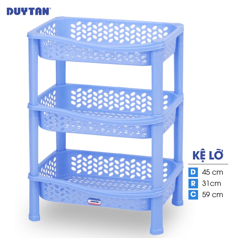 Kệ lỡ nhựa DUY TÂN 3 ngăn (45 x 31 x 59 cm) - 36930 - Giao màu ngẫu nhiên