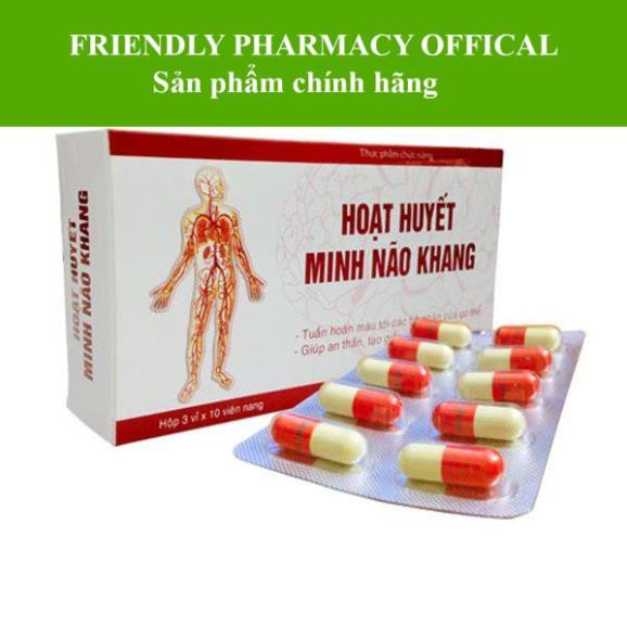 Hoạt huyết Minh Não Khang viên uống – Hỗ trợ lưu thông máu, an thần (Hộp 30 viên)