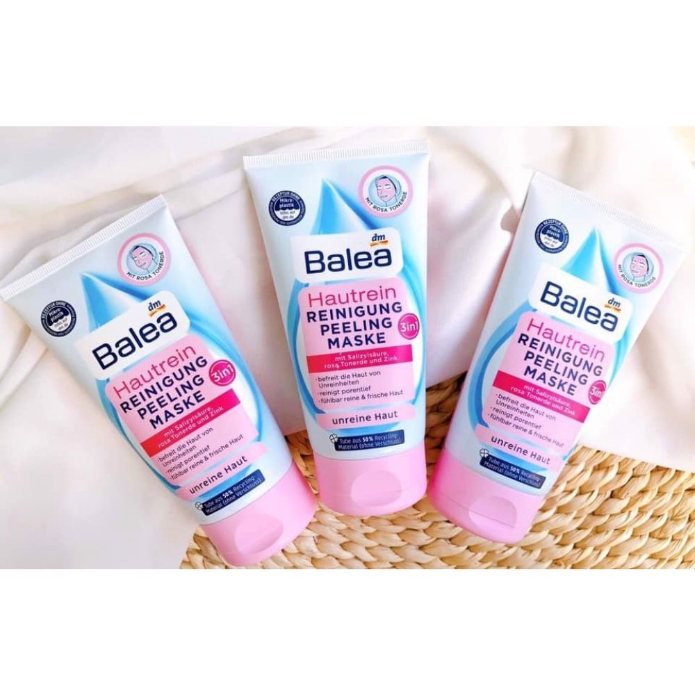 Sữa rửa mặt Balea Hautrein Reinigung Peeling Maske 3in1 150ml (sữa rửa mặt-mặt nạ-tẩy da chết) - Shop Mecici