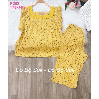 Đồ Bộ Lụa Nhật Lửng Nhiều Kiểu Họa Tiết - Đồ Bộ Suli