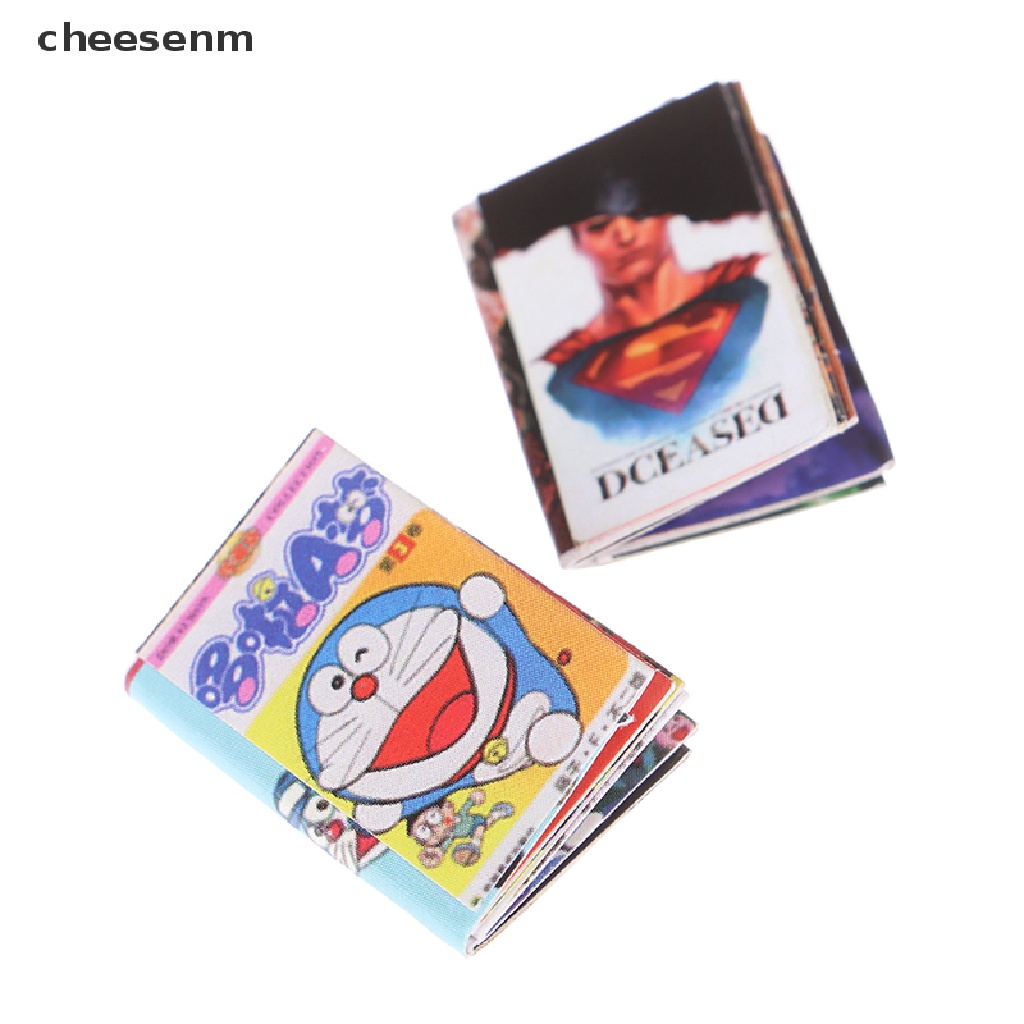 Set 12 mô hình sách truyện mini trang trí nhà búp bê