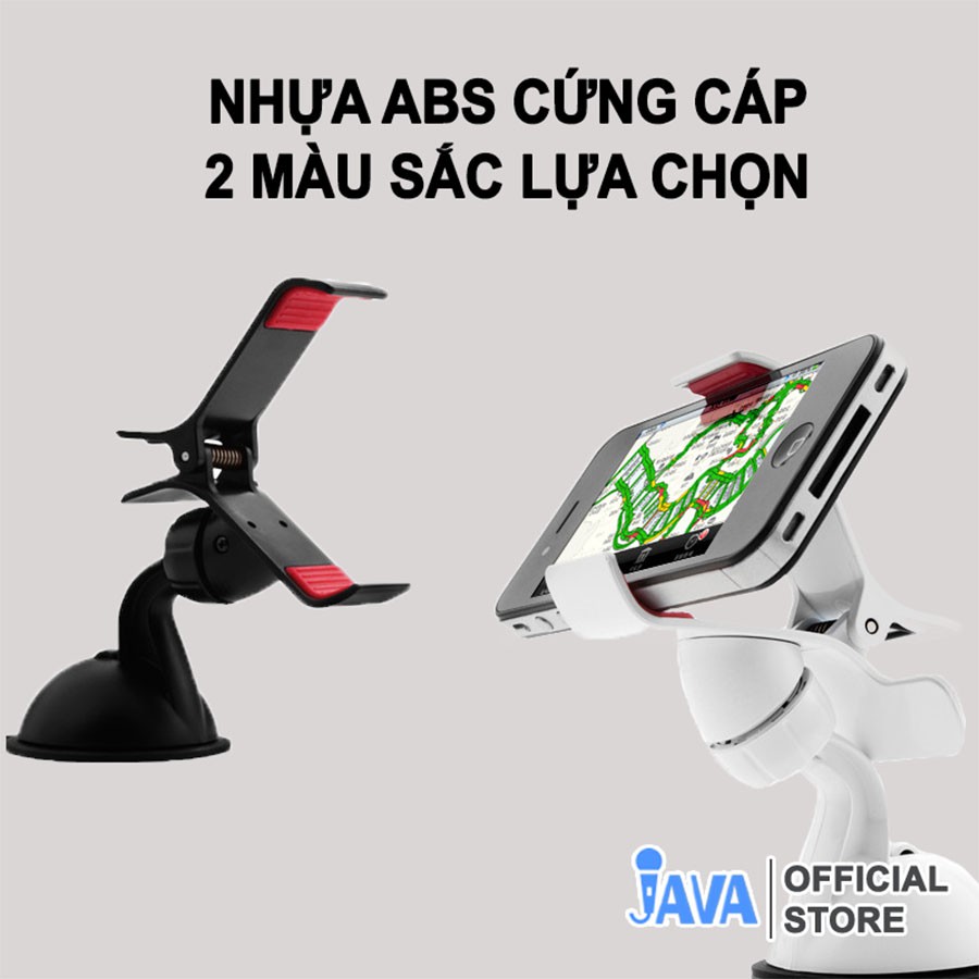 Kẹp Điện Thoại Hút Chân Không Ô Tô -Loại Cứng - Xoay 360 độ