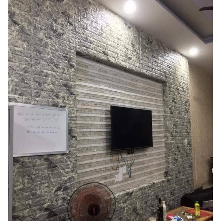 XỐP GIẢ ĐÁ ĐEN 70X15CM