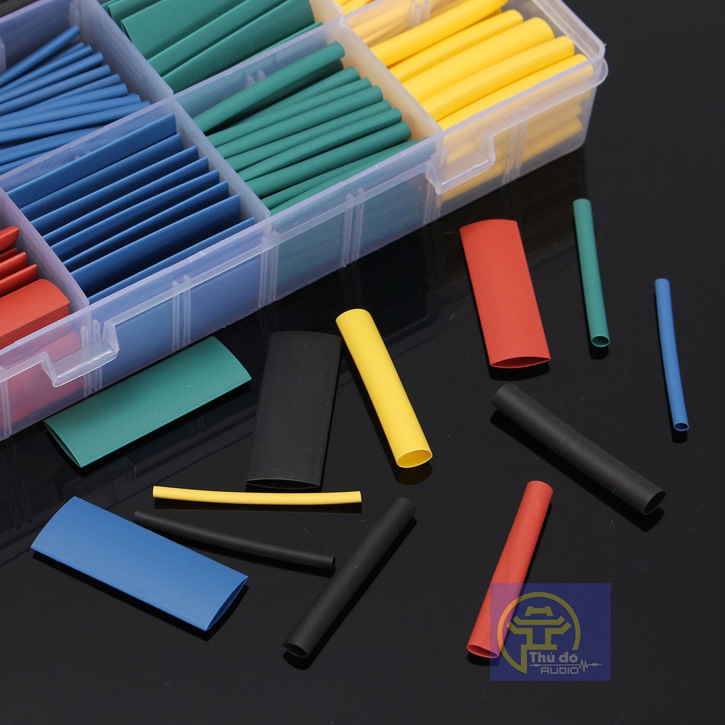 Set 164 ống bọc co nhiệt dành cho mối đấu nối dây điện bằng Polyolefin chống cháy