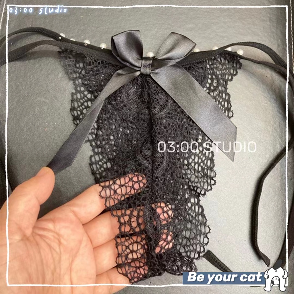 （Giao hàng bảo mật）🎀Quần lót sexy🎀gợi cảm chip nữ đính hạt cườm phối hoa dễ thương 40-65kg--xidai