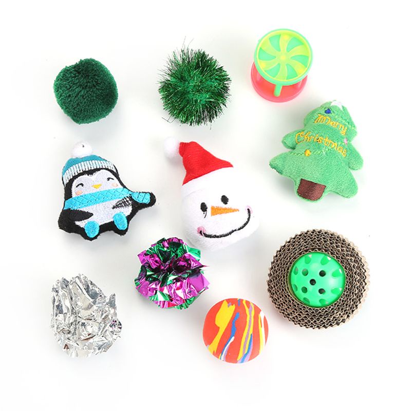 Set 13 Gậy Đồ Chơi Giáng Sinh Vui Nhộn Cho Mèo Cưng