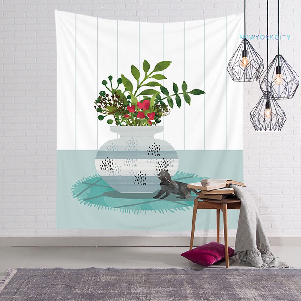 Thảm Treo Tường Trang Trí Hình Mèo NY-95x73 / 130x150cm