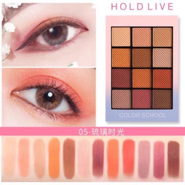 Bảng Phấn Mắt 12 ô COLOR SCHOOL Holdlive Color Focus Charm Eyeshadow