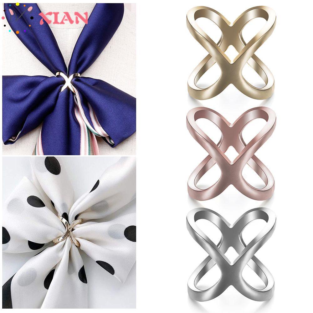 Kẹp giữ khăn quàng cổ bằng hợp kim tráng men nhiều màu tùy chọn thời trang cho nữ