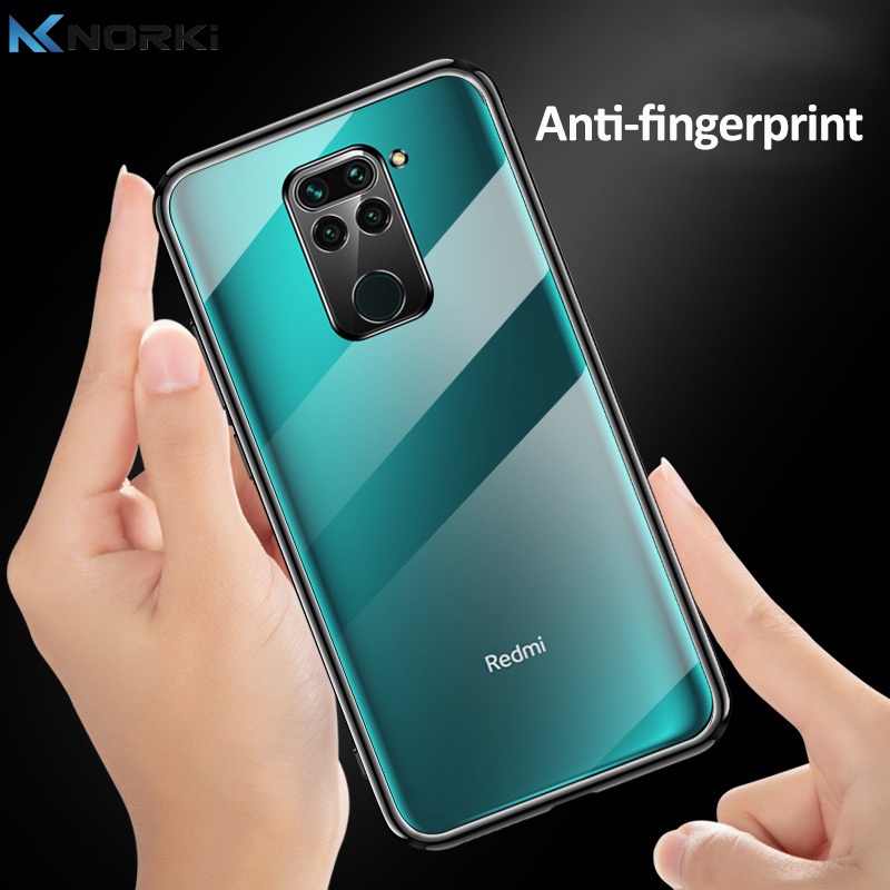Ốp Điện Thoại Silicone Mềm Trong Suốt Viền Mạ Màu Cho Xiaomi Redmi Note 12 12Pro 9 9S 9Pro Max 8 8Pro