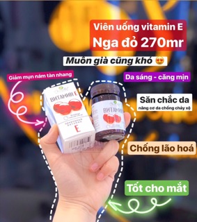Vitamin E đỏ nga 270mr mẫu mới