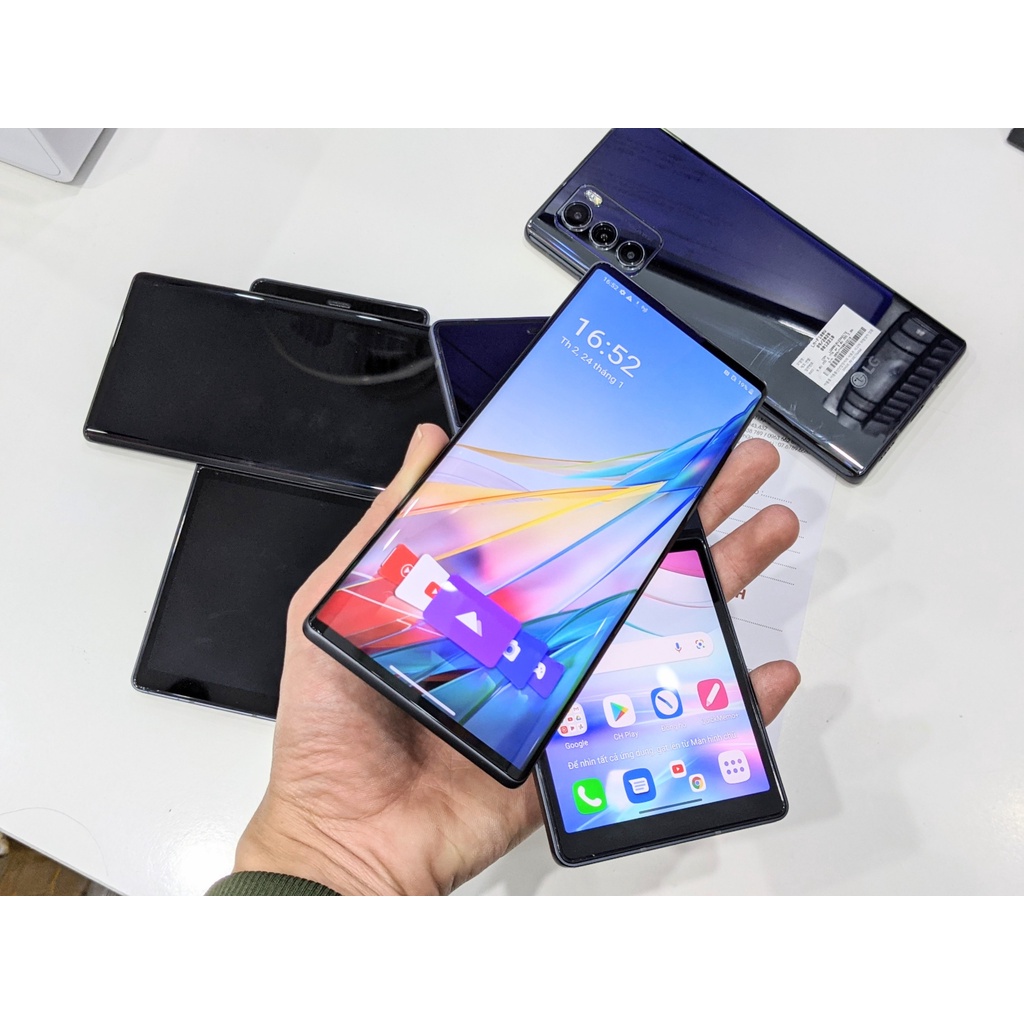 Điện thoại LG Wing 5G 2Sim | Ram 8GB chip Snap765G Màn hình xoay độc lạ | Chỉ có tại Playmobile