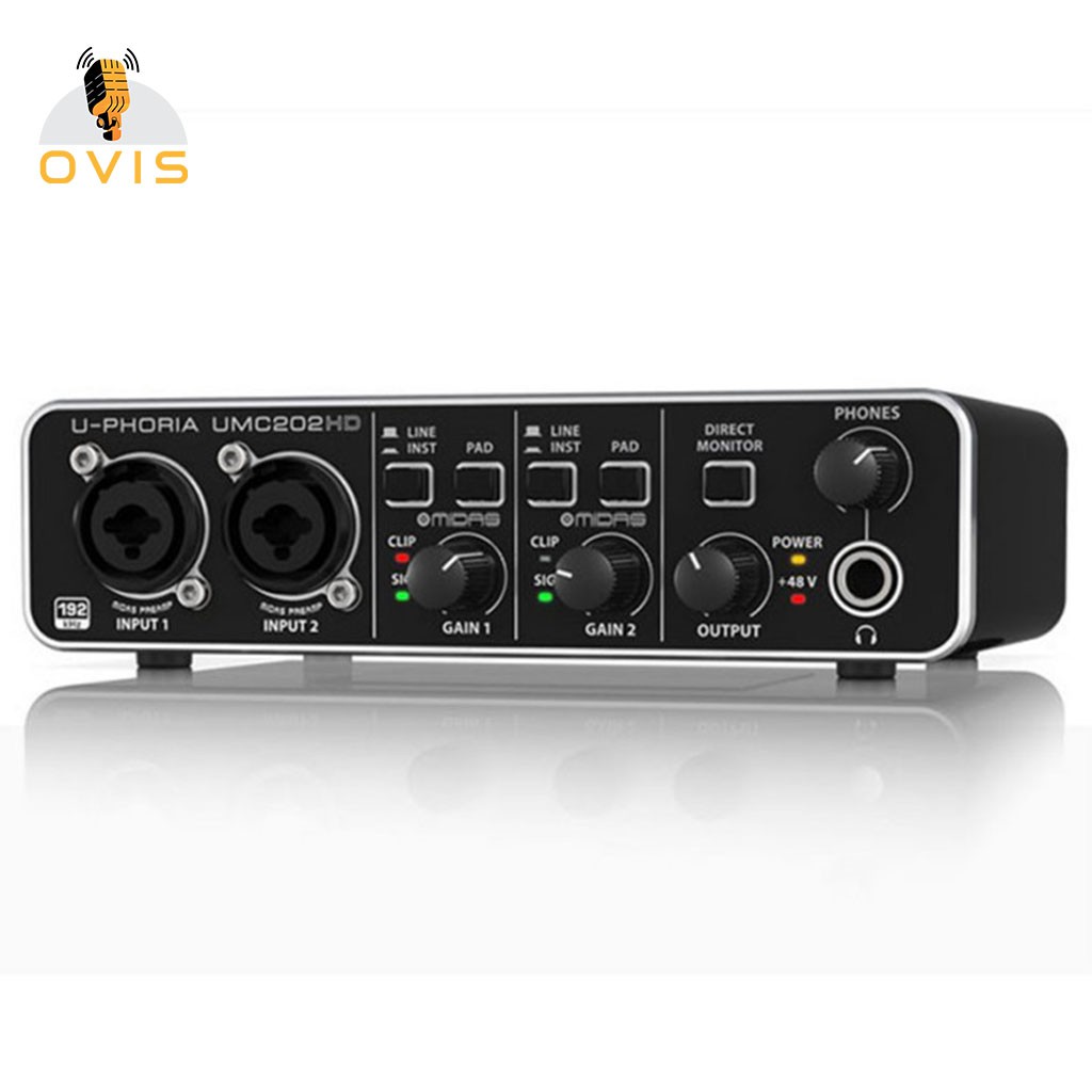 Behringer U-PHORIA UMC202HD | Sound Card Thu Âm Và Làm Nhạc