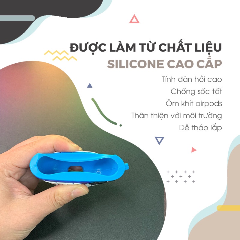 Case Vỏ Bọc Airpots Pro Hình Thú Đựng Hộp Sạc Tai Nghe Airpots Pro Bằng Silicon Dẻo Đẹp - SATOPA