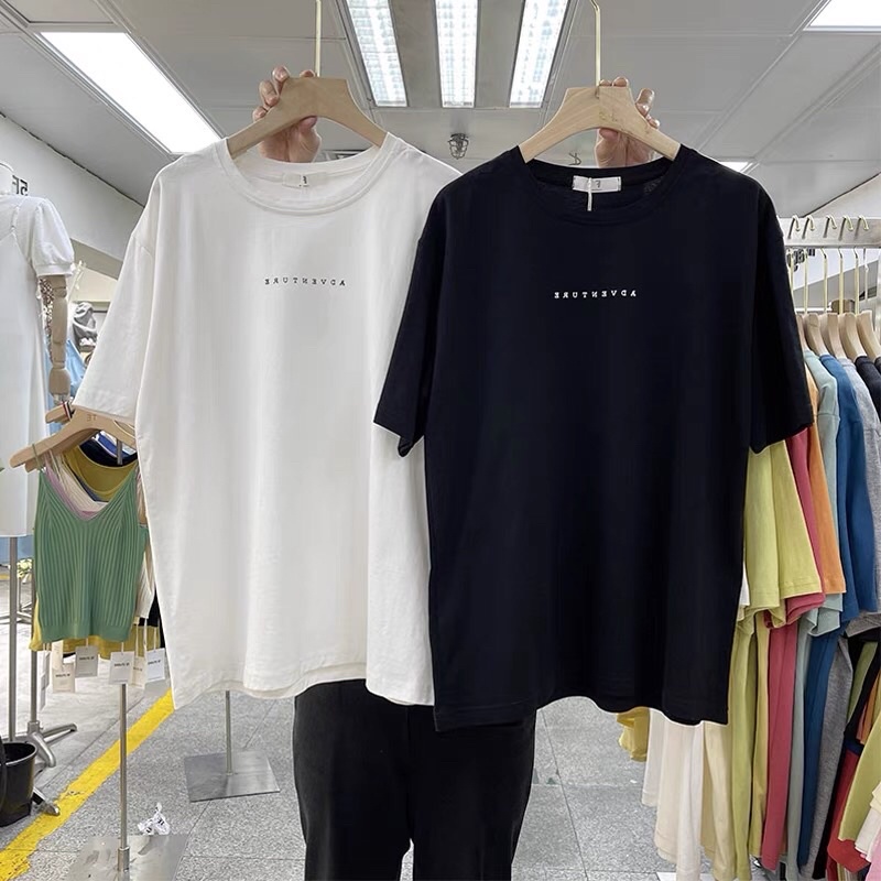 [ Rẻ vô địch ] Áo thun cotton tay lỡ dáng rộng unisex - adventure