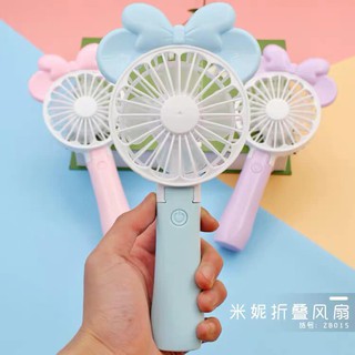 Quạt tích điện mini hình mickey