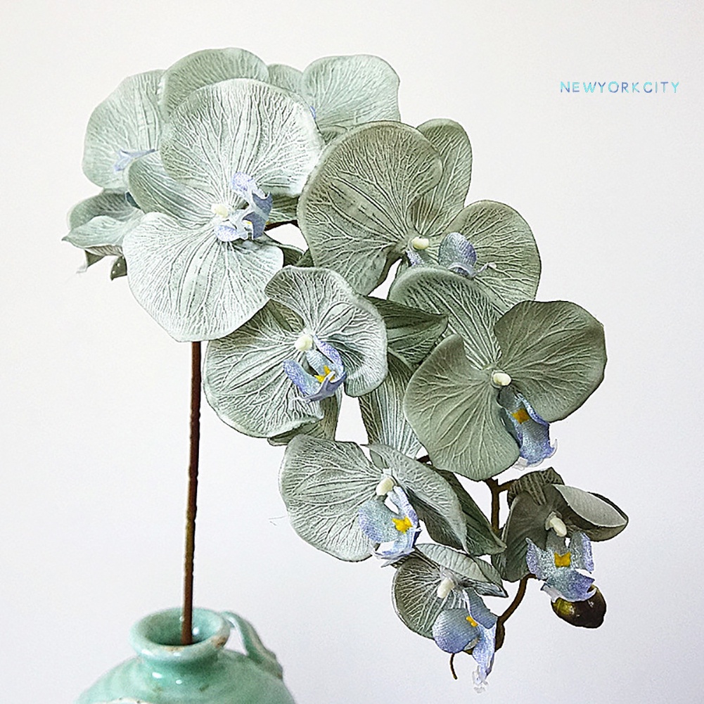 1 Nhánh Hoa Lan Bướm Nhân Tạo DIY Trang Trí Tiệc Cưới