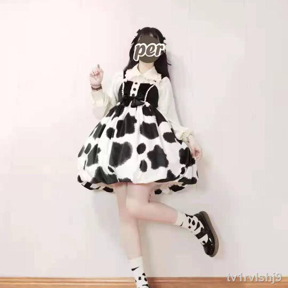 ✎❀♗Bò đáng yêu váy hoa búp bê luolita sling ox year battle dress lolita bạn đẹp nhất năm nay