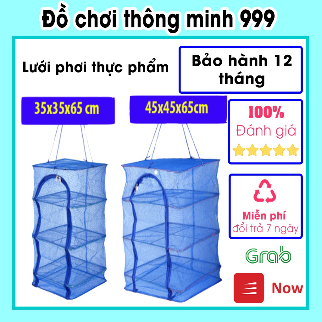 Túi lưới phơi khô thực phẩm, cá khô chống ruồi muỗi, côn trùng có thể xếp gọn