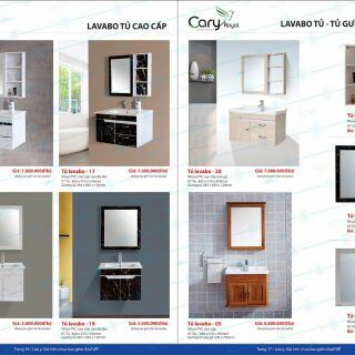 Lavabo tủ các loại nhựa pvc