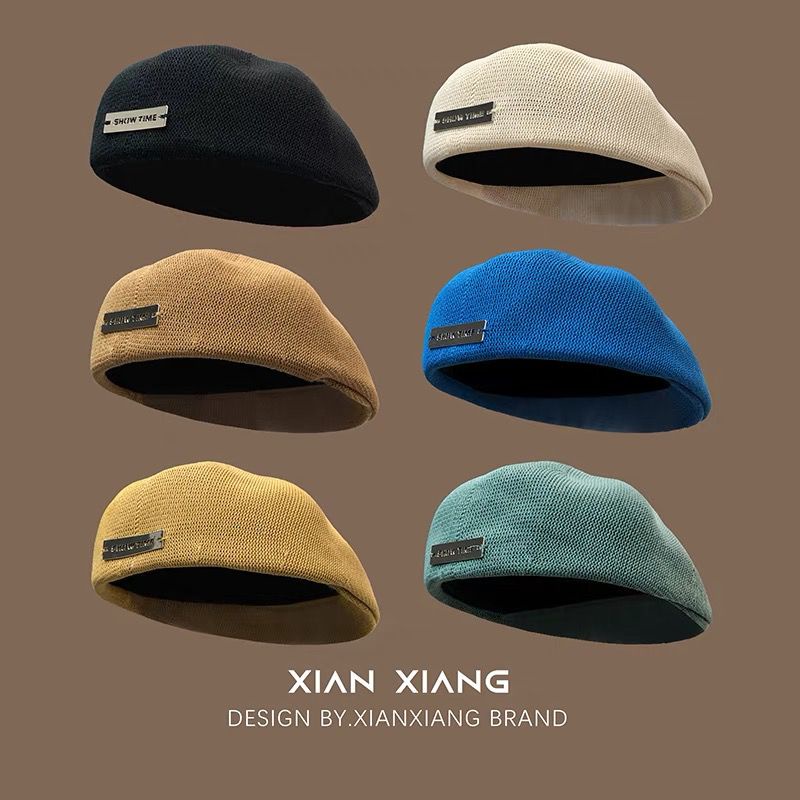 Mũ beret cao cấp phong cách vintage Hàn Quốc có thể đảo ngược cho nữ