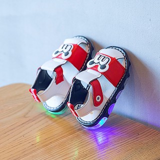 Giầy tạp đi micky có đèn cho bé