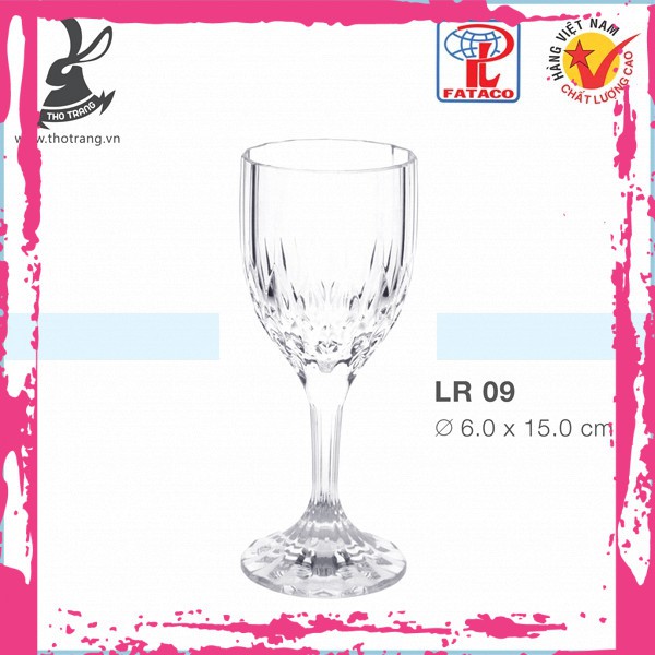 Ly Rượu LR09 Nhựa Trong Acrylic Cao Cấp Fataco Việt Nam