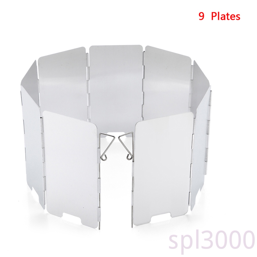 Tấm Chắn Gió 9 Tấm Có Thể Gấp Gọn Tiện Dụng Cho Bếp Nấu Ngoài Trời