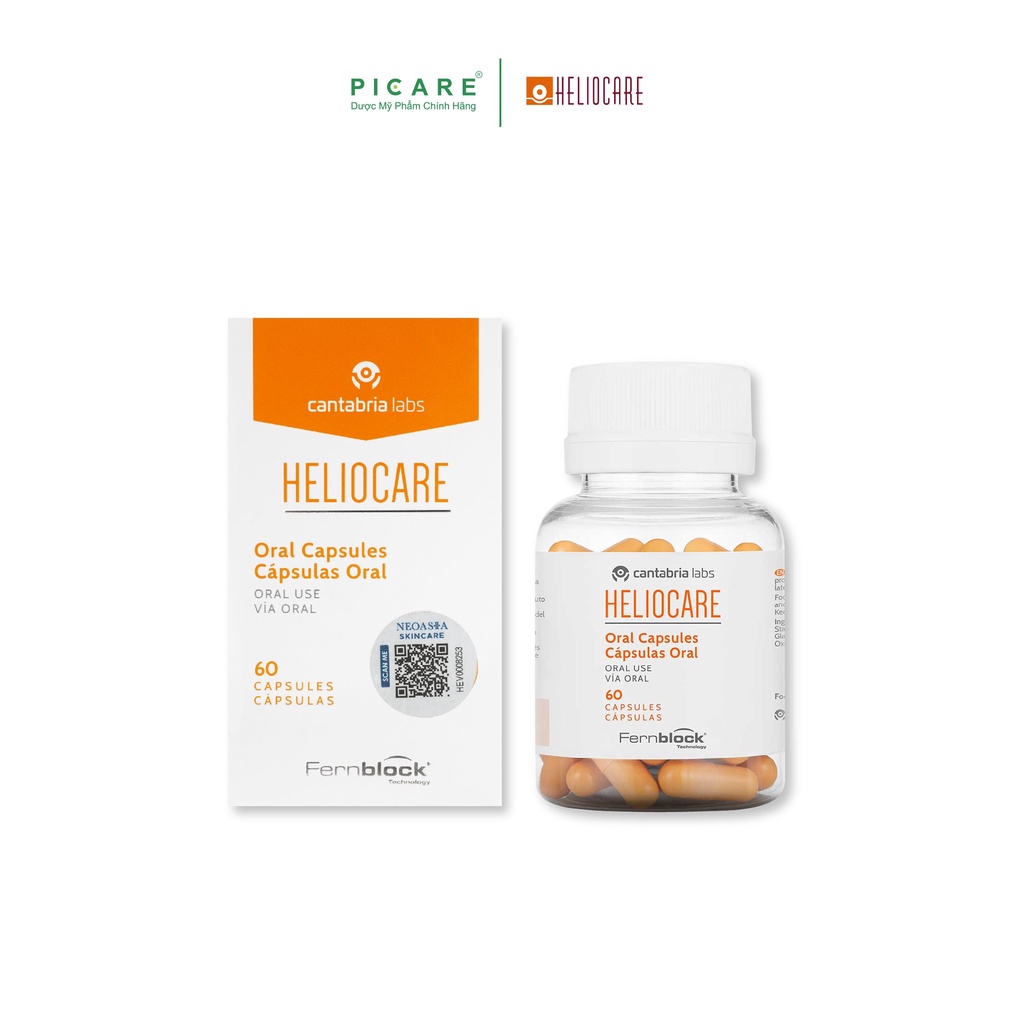 Viên uống chống nắng Heliocare Oral Capsulas 60Viên