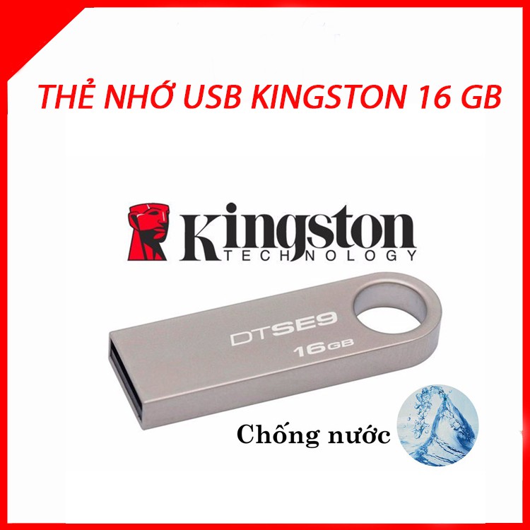 USB Kingston chống nước nhỏ gọn. HÀNG CHÍNH HÃNG USB 16GB/32GB/64GB .Usb kinhson giá rẻ educaseshop