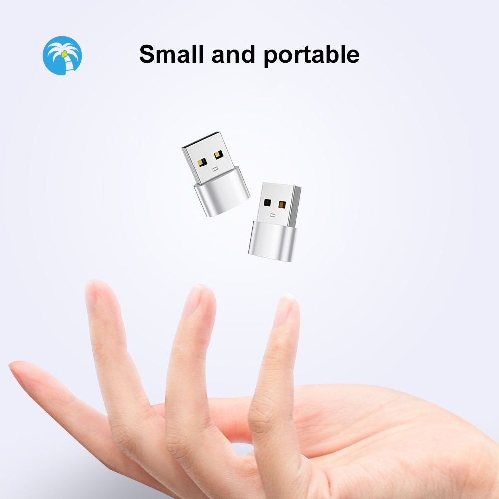 Set 2 Đầu Chuyển Đổi Type-C Sang Usb Bằng Hợp Kim Nhôm Cho Điện Thoại | BigBuy360 - bigbuy360.vn