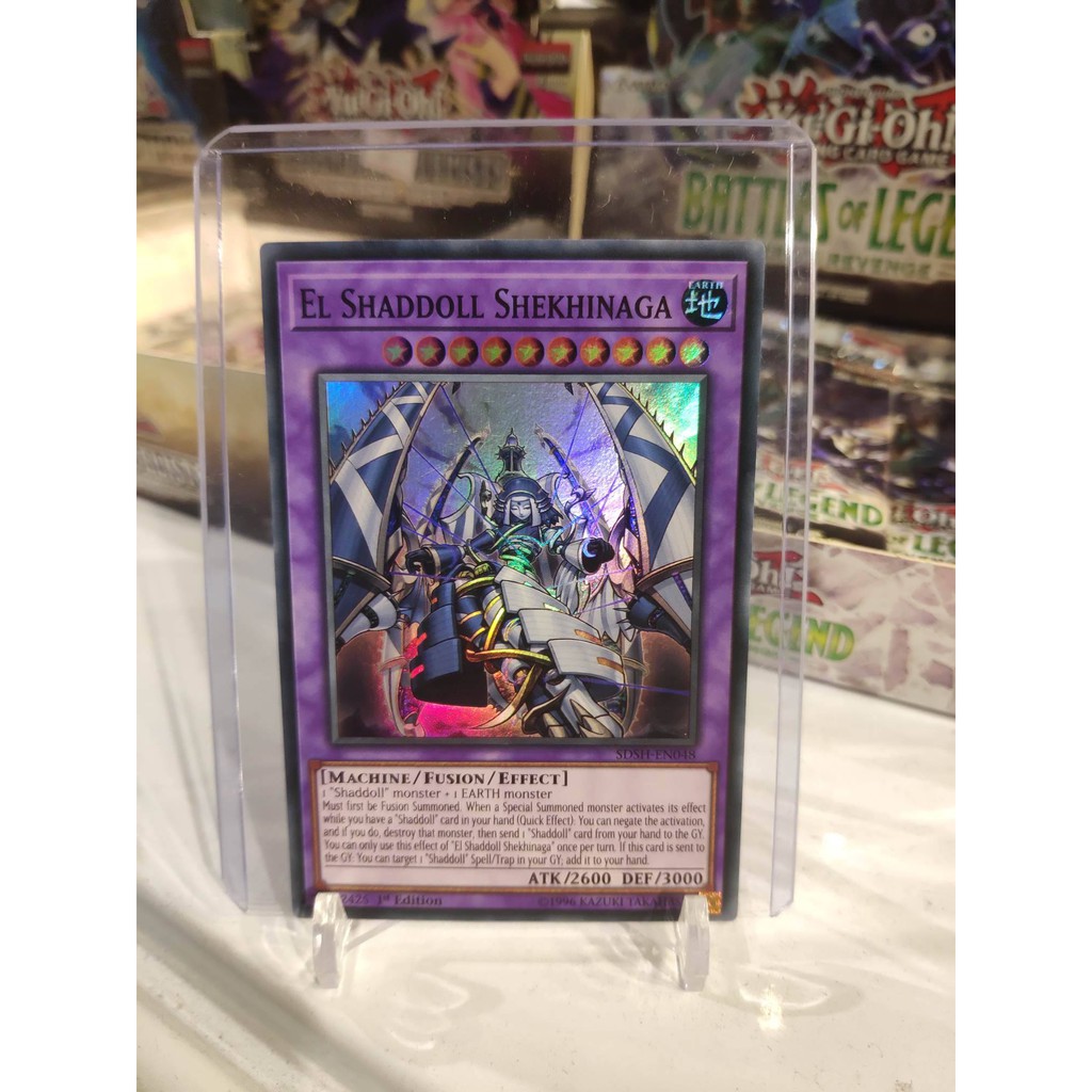 Lá bài thẻ bài Yugioh El Shaddoll Shekhinaga – Super Rare - Tặng bọc bài nhựa bảo quản