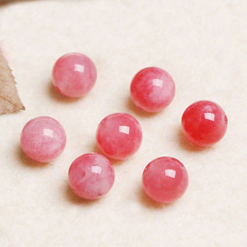 Hạt Đá Thạch Anh Đỏ Tự Nhiên 4A