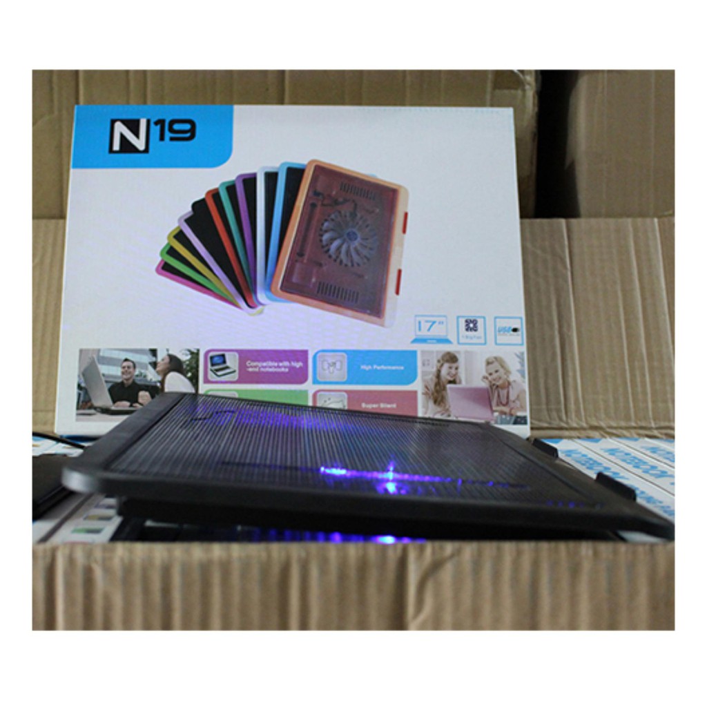 Đế tản nhiệt cho laptop Colling Pad N19 làm mát mạnh mẽ