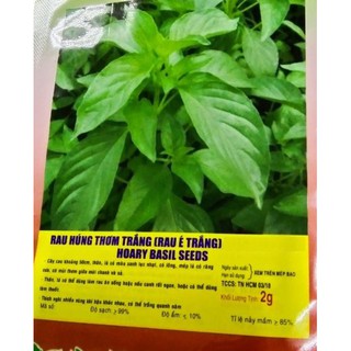 HẠT GIỐNG RAU HÚNG THƠM RAU É TRẮNG - GÓI 2 GRAM
