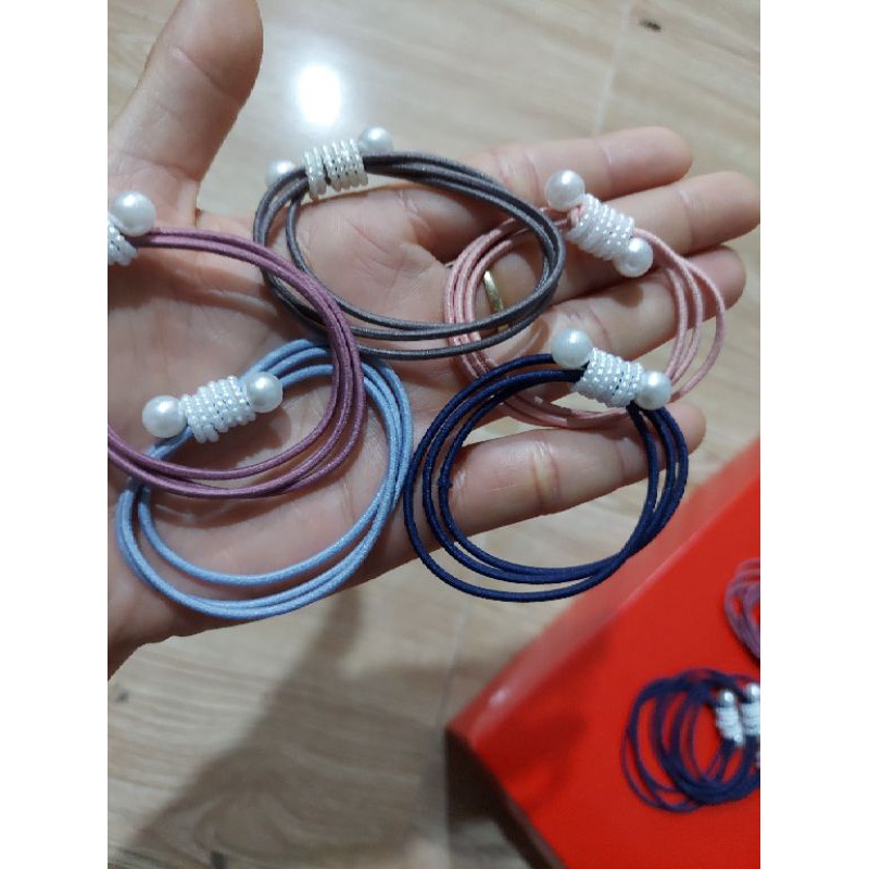 chun buộc tóc 3 sợi nhiều màu chắc chắn