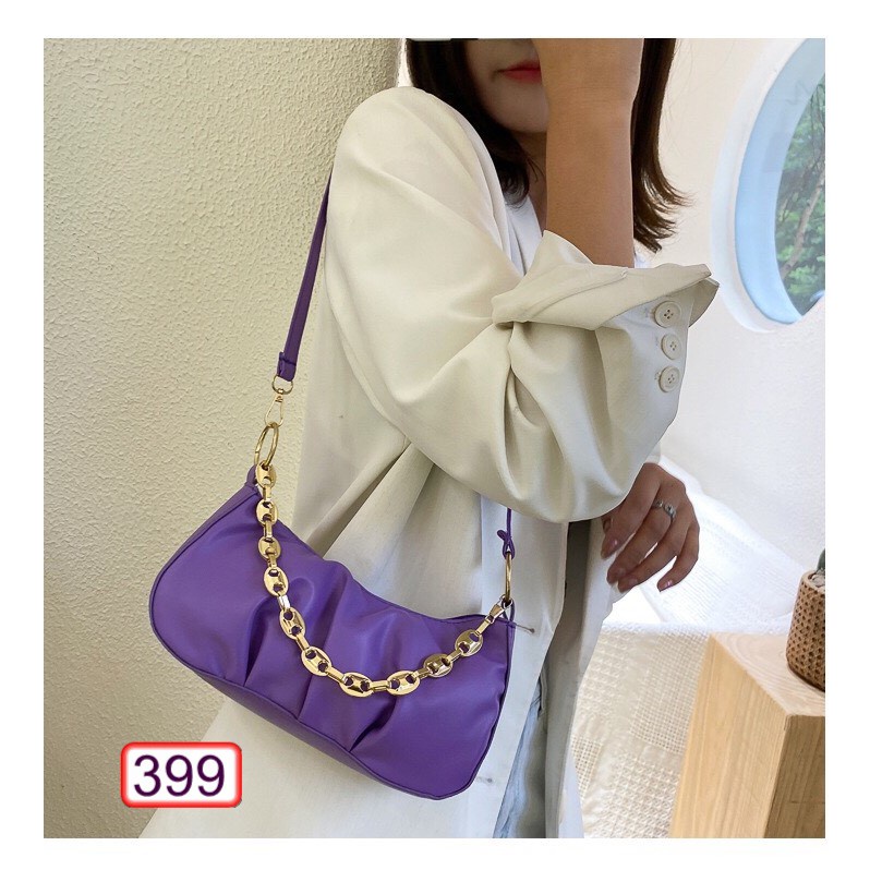 TÚI ĐEO CHÉO NỮ NHÚM DA MỀM 7693 C399 THỜI TRANG HOT TREND