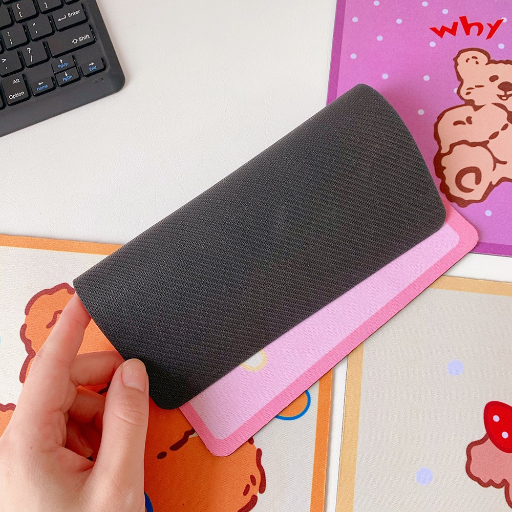 Miếng lót chuột vuông gaming hoạt hình cute cao su cỡ lớn kích thước 22cm, tấm pad chuột máy tính, đế bàn lót chuột rẻ