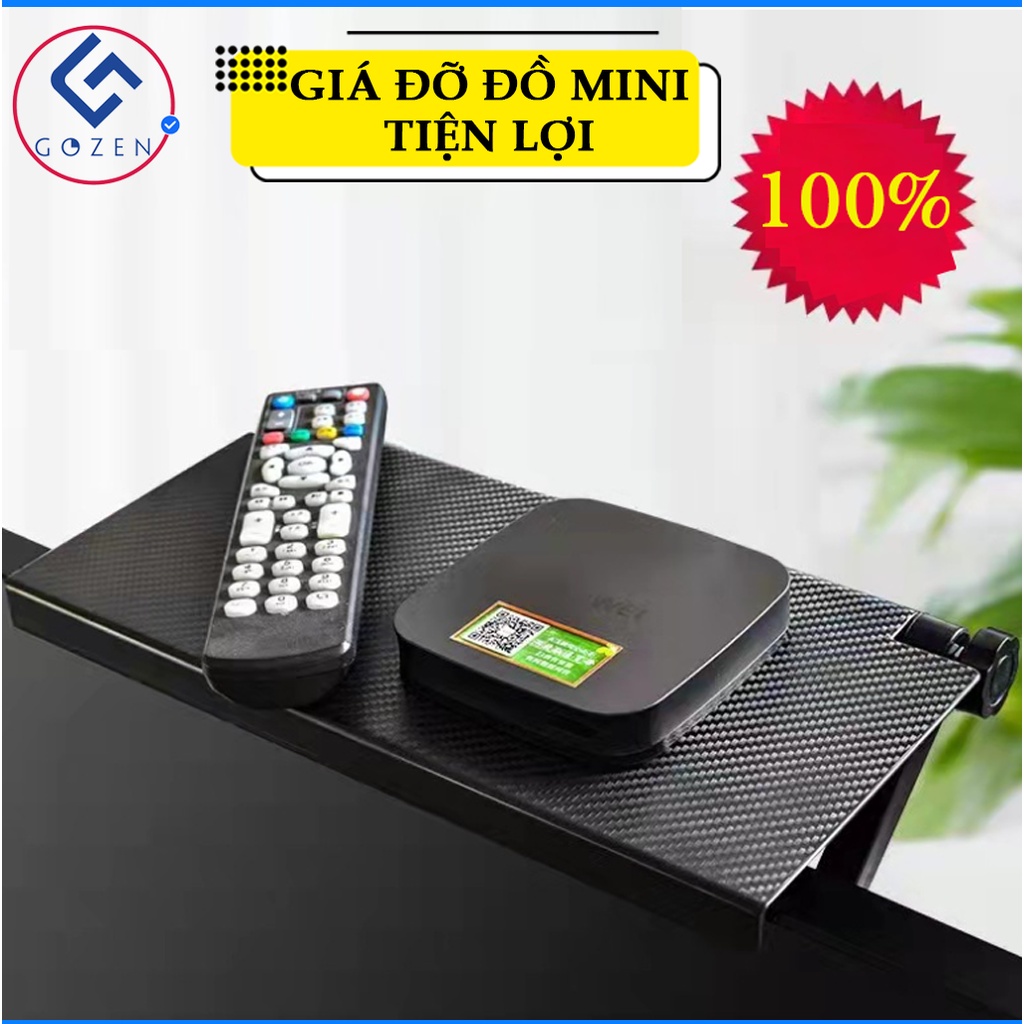 Kệ để đồ gác trên màn hình tivi ,máy tính, giá đỡ laptop, wi-fi  lằm bằng chất liệu nhựa cao cấp.