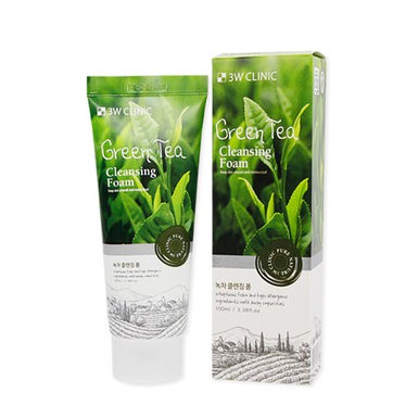 Sữa Rửa Mặt Chiết Xuất Trà Xanh 3W Clinic Green Tea Foam Cleansing - 100ml