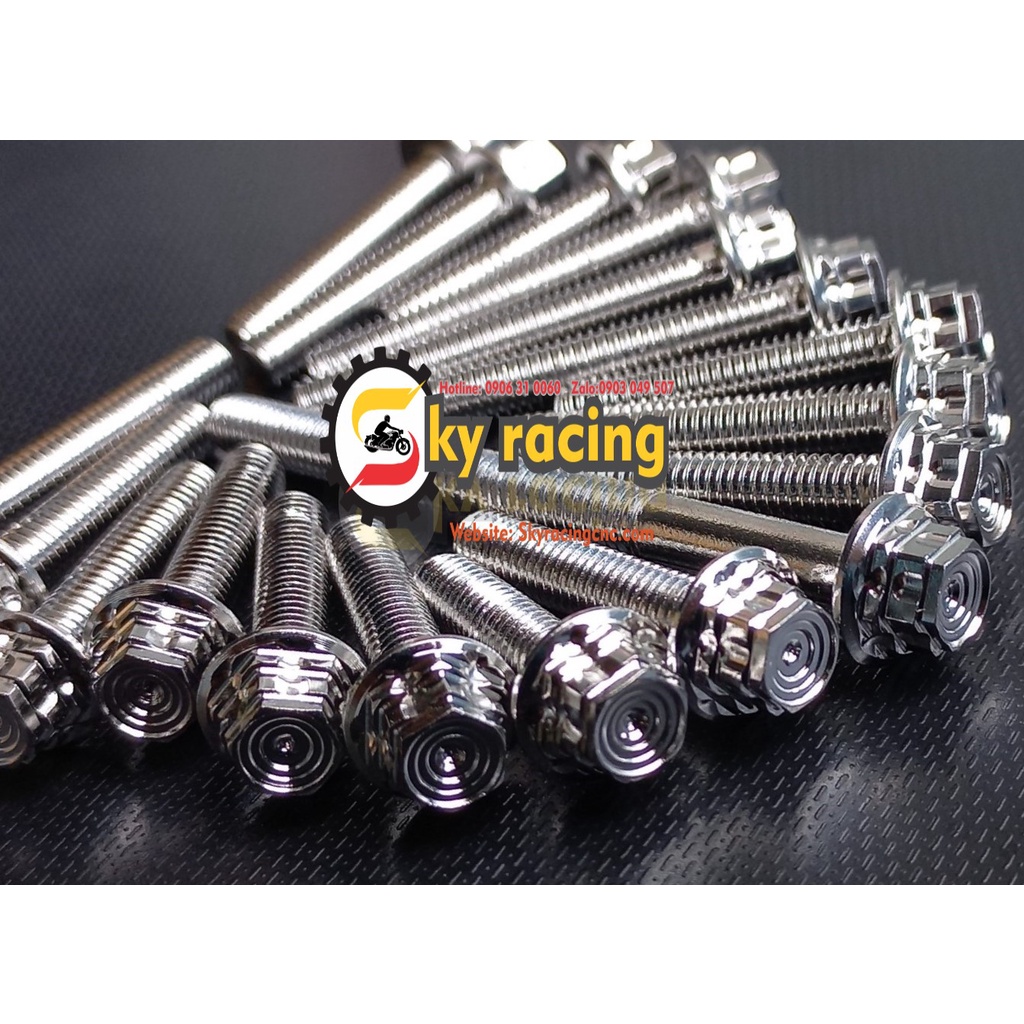 Ốc lốc salaya INOX 304 TH pro v3 gắn cho Ext, Win, Vario, W, Sonic, Raider Fi, Si XC, Si50….tặng kèm hộp