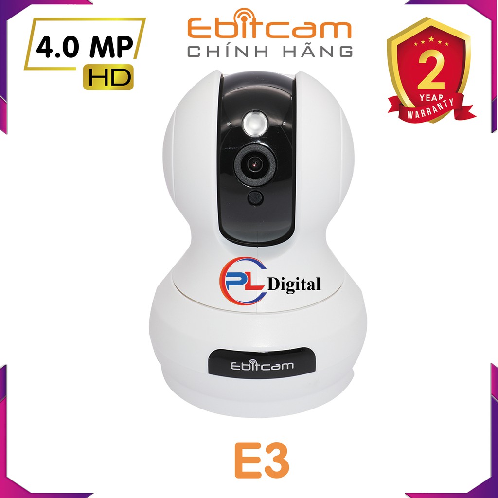 Camera Ip Wifi EBITCAM E3 Full HD 4MP - Hàng Chính Hãng