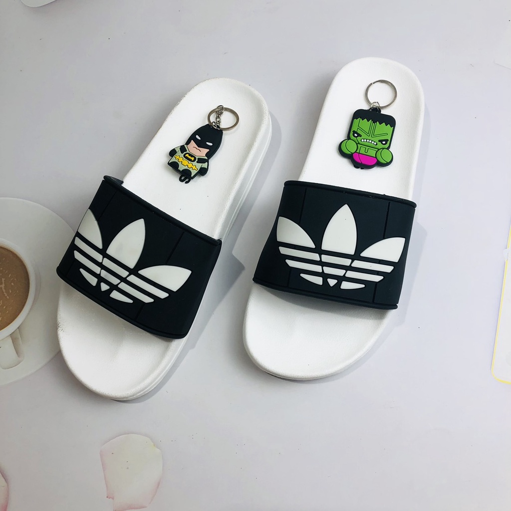 ⚡TOP BÁN CHẠY⚡ Dép nam nữ quai ngang quai da chữ có 2 màu lựa chọn